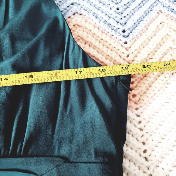 Ann Taylor Silk Draped Empire Waist Sleeveless Cocktail Party Dress - Picture 7 of 12